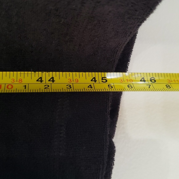 Torrid Midi Lightweight Terry Wrap Cover Up Dress 1X Black Side Slit Stappy Soft - Picture 11 of 16